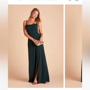 Birdy Grey Emerald Crepe Cowl Neck Dress. Ash style, NWOT